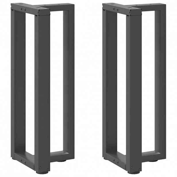 vidaXL Nohy konzolového stolku ve tvaru T, 2 ks, antracitové, 25 x 28 x (72-73) cm, ocel