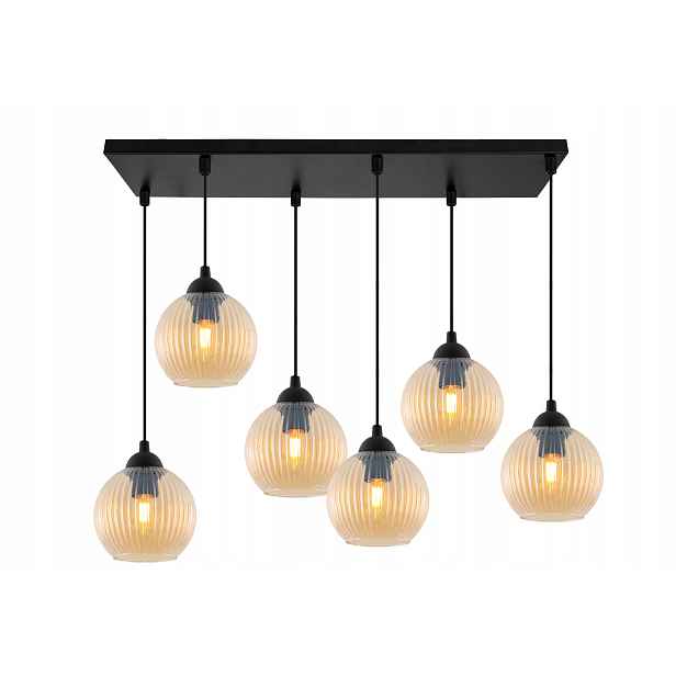 Závěsná Stropní Lampa Lustrová Lišta Do Jídelny Kuchyně Obývacího Pokoje Skleněná E27