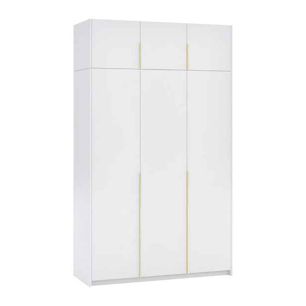 MASSENO ŠATNÍ SKŘÍŇ S OTOČNÝMI DVEŘMI AMARA, 148/250/58 cm 3dveřová, bílá