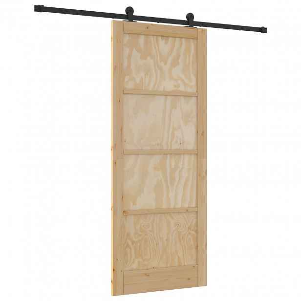 vidaXL Posuvné dveře ORKDAL 86 x 211 cm Masivní borovicové dřevo