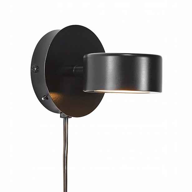 Černá Led pohyblivá nástěnná lampa Clyde 4W Nástěnná skříň Moderní Nordlux