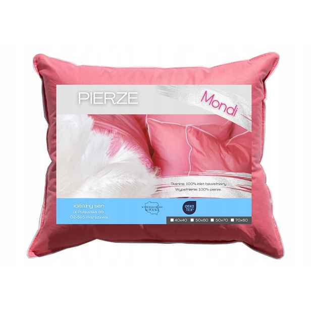 Ideální Spánek Polštář Pere 70x80 1500g Mondi 100% Pere