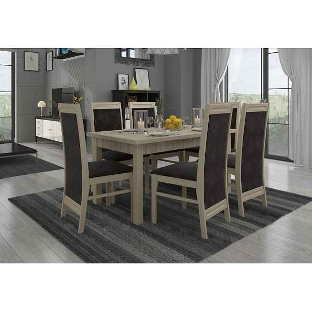Rozkládací jídelní stůl 140(180)x80 cm CADLA 3 - dub sonoma