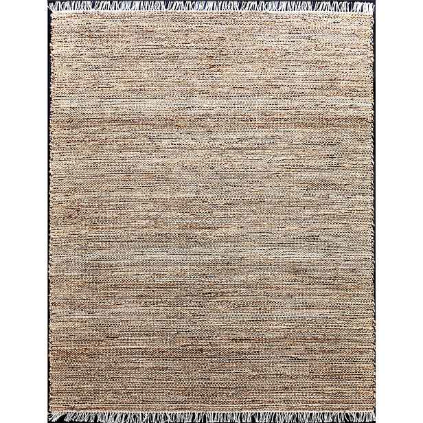 Ručně vázaný kusový koberec Agra Street 75 Natural Black, 140x200, béžová, chodba / předsíň, Diamond Carpets India