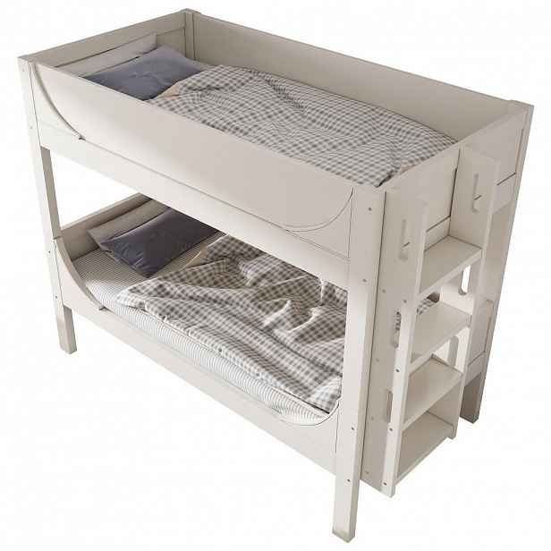 STILVORA ETAGENBETT 90/200 cm & 90/200 cm in Weiß Kinderbett mit flexibler Leiter und trennbarer Konstruktion
