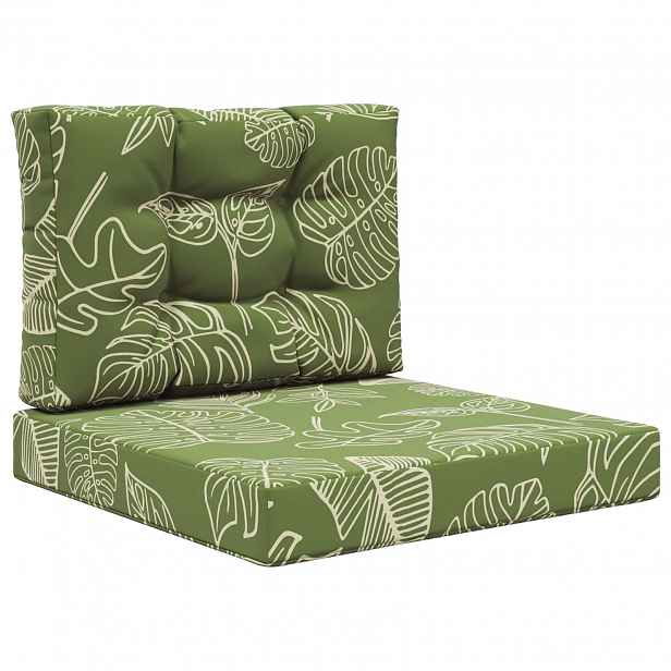 vidaXL Venkovní polštář na pohovku Polyester Listový design 60 x 60 cm