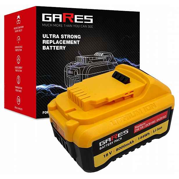 Baterie pro Dewalt Xr Dcb 18 DCB183 DCB200 DCB201 Výkonné články 21700 18V 8Ah