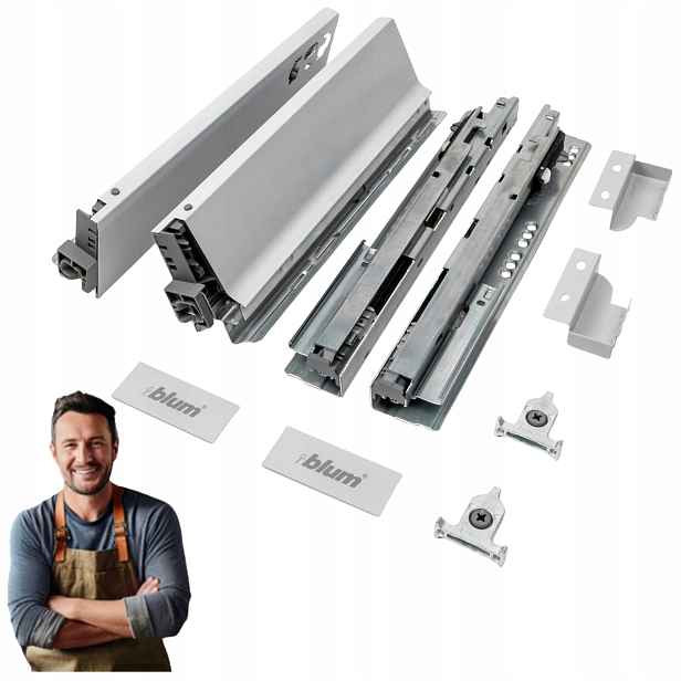 Blum Tandembox Antaro Šuplík 270 mm M nízká 86 mm šedá