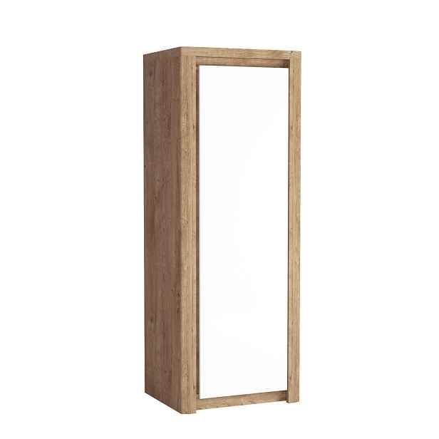 MASSENO ŠATNÍ SKŘÍŇ S OTOČNÝMI DVEŘMI VARUS, 72,5/197/59 cm 1dveřová, dekor dub