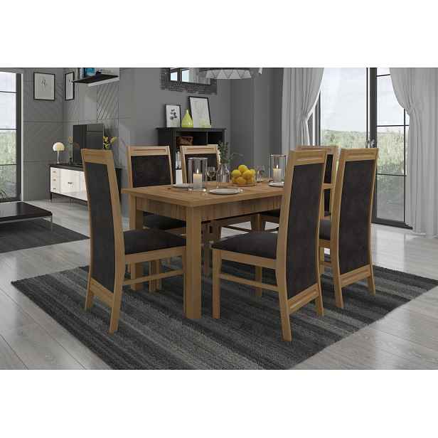 Rozkládací jídelní stůl 140(180)x80 cm CADLA 3 - dub craft