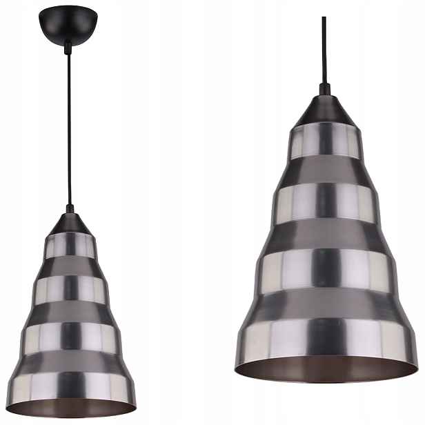 Stylová stropní Závěsná Lampa 1X40W E27 Šedá