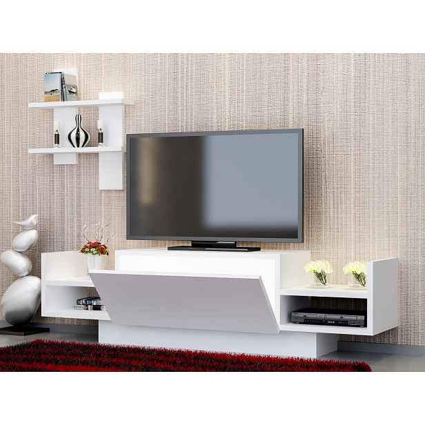 TV stěna / Sestava pod TV Bahar - White