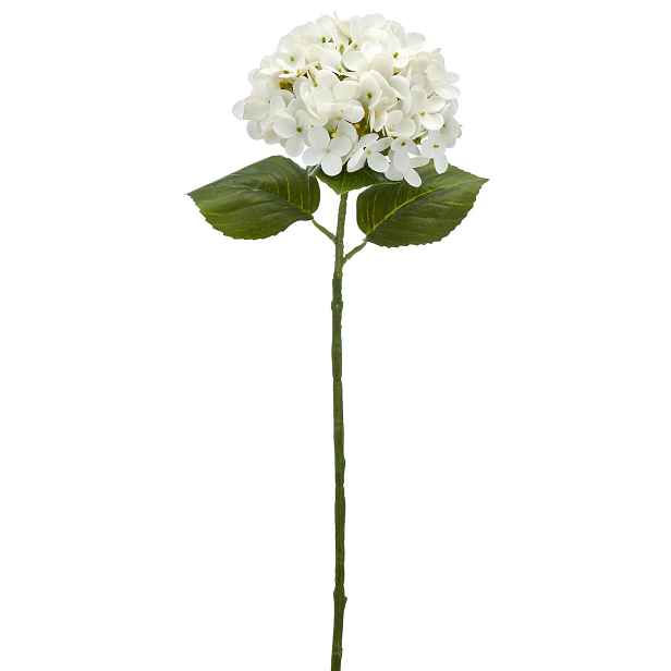 Umělá květina hortenzie výška 60 cm Gasper - bílá