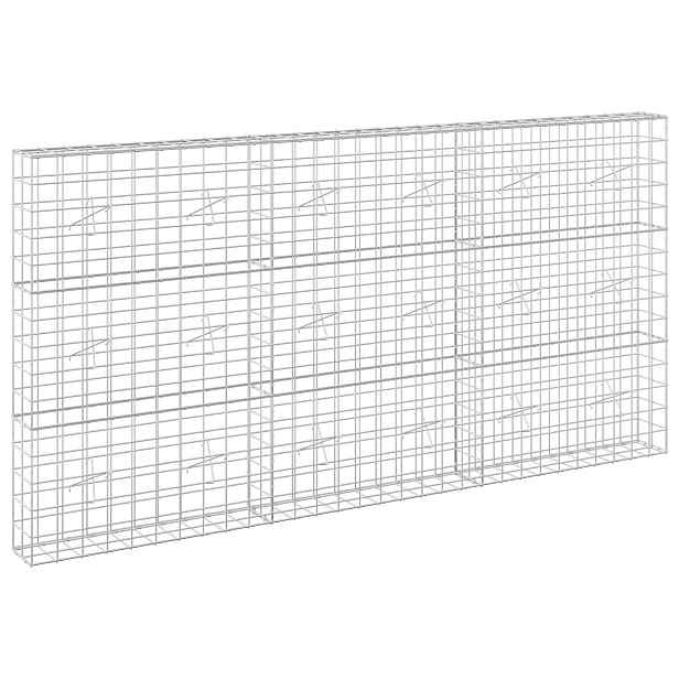 vidaXL Gabion s drátem 5 mm a síťkou 10x10 cm 300x20x150 cm