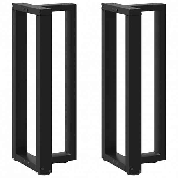 vidaXL Nohy konzolového stolku ve tvaru T, 2 ks, černé, 38 x 25 x (72-73) cm, ocel