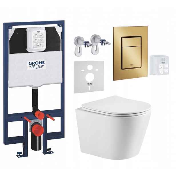 7v1 Wc Set, Stelaz Grohe Slim Wc Mísa Imprese Tornado, Tlačítko