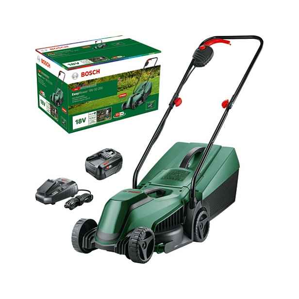 Akumulátorová sekačka na trávu Bosch EasyMower 18V-32-200 akumulátor a nabíječka
