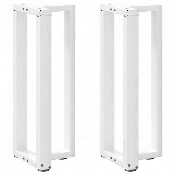 vidaXL Nohy konzolového stolku ve tvaru T, 2 ks, bílé, 38 x 25 x (72-73) cm, ocel