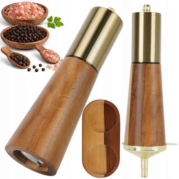 2XPŘÍRUČKA, Mlýnek Na Pepř, Sůl, Odolný, S Ergonomickou Základnou