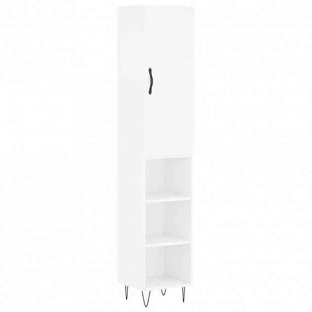 vidaXL Skříň highboard bílá 34,5 x 34 x 180 cm kompozitní dřevo