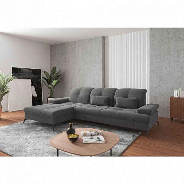 Sit & More ROHOVÁ SEDAČKA, textil, šedá