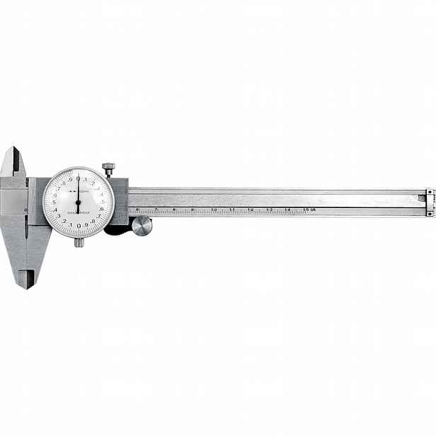 Hodinová posuvka (šuplera) Nerezová Ocel 150 mm, přesnost 0,02 mm, pro precizní měření