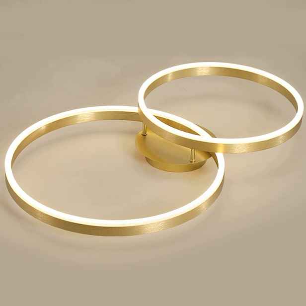 stropní svítidlo Led Zlatý lustr Stropní Svítidlo Ring Moderní do obývacího pokoje 42W