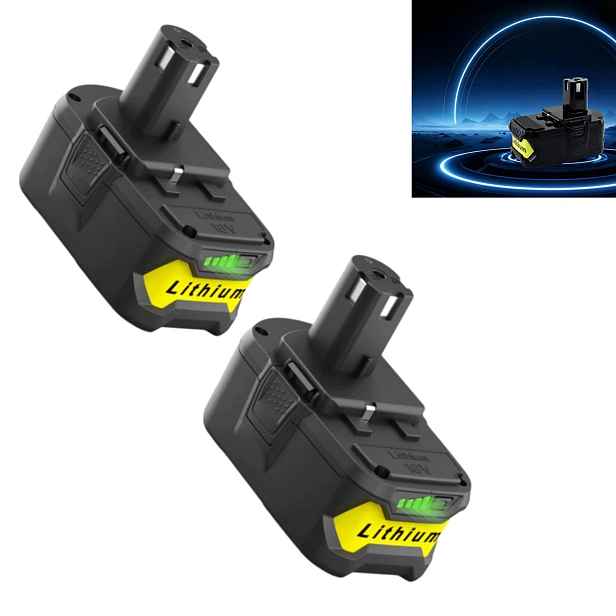 2X 18V 6,0AH Náhrada Za Akumulátor Ryobi RB18L50 RB18L40 S Indikátorem L