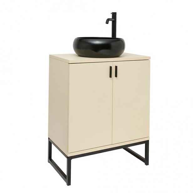 Ceramia Easy koupelnová skříňka s umyvadlem 60x73x36 cm jasmín mat EASYUMDB12