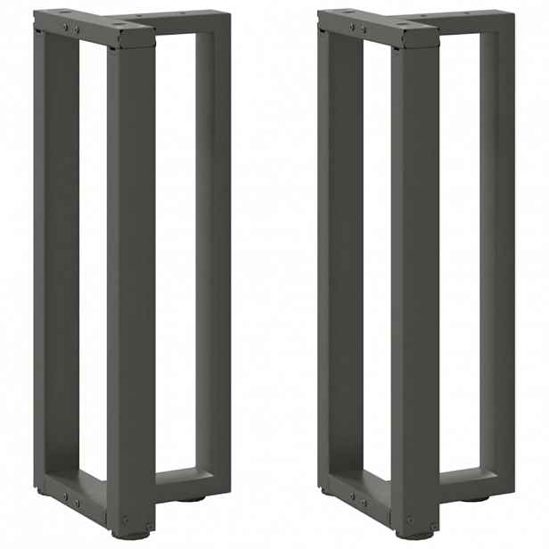 vidaXL Nohy konzolového stolku ve tvaru T, 2 ks, antracitové, 38 x 25 x (72-73) cm, ocel