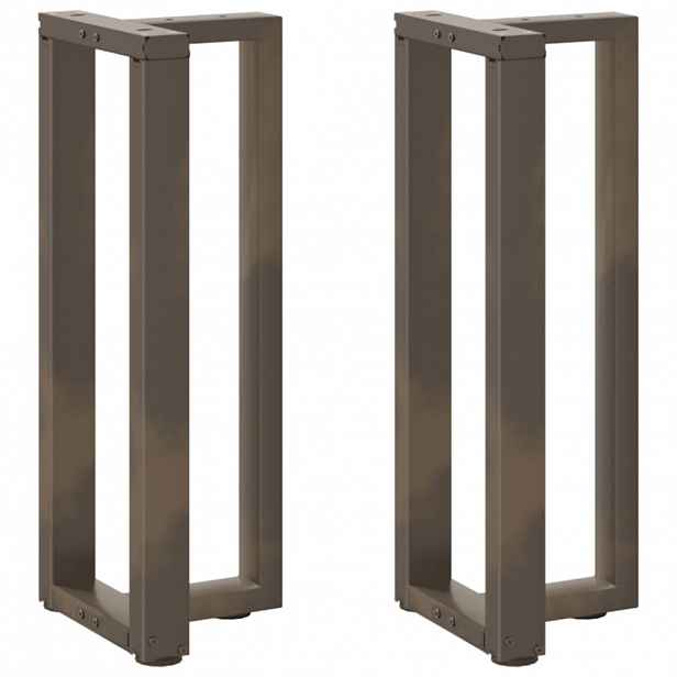 vidaXL Nohy konzolového stolku ve tvaru T, 2 ks, černé, 38 x 25 x (72-73) cm, ocel