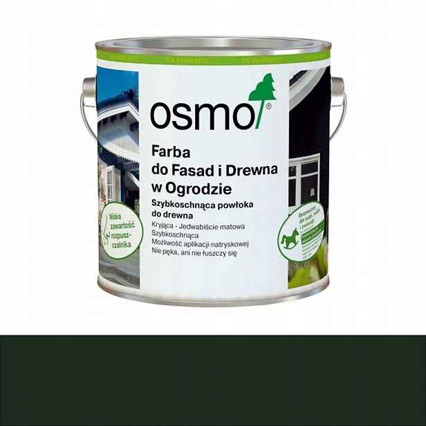 Osmo Barva pro fasády a dřevo v zahradě 7283 Jedlově zelená 2,5L