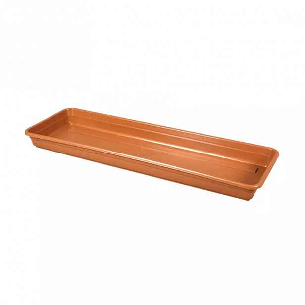 Podmiska pod truhlík lobelia š50cm - terakota