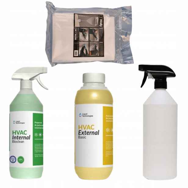 Sada Na Mytí Klimatizace 1 L S Krytem Bioclean Vnitřní Prach Vnější Pyl Rez