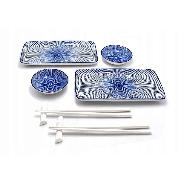Sada na sushi pro 2 osoby Tokusa Raundo Blue Box
