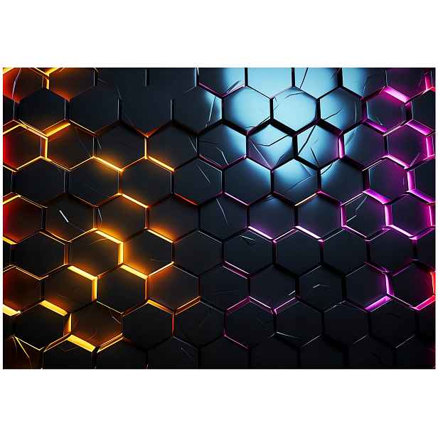 Fototapeta Pro Mládež 3D Hexagony Pro Chlapce Tapeta Na Zeď 150x105