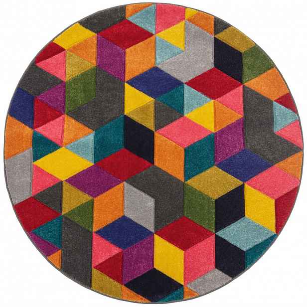 Flair Rugs TKANÝ KOBEREC, 160/160 cm vícebarevná