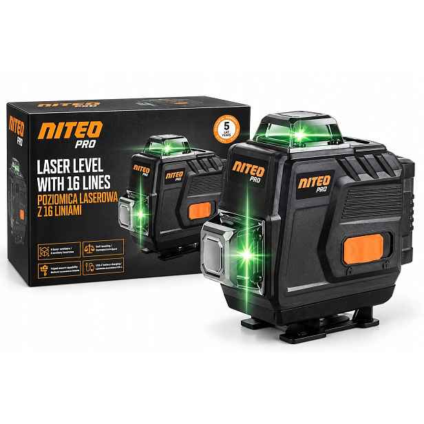 Laserová Vodováha Niteo Pro 4D16L0559-26