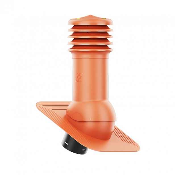 Větrací komín HiVent pod asfaltový šindel/pape fi 150 mm, nezateplený, cihlový