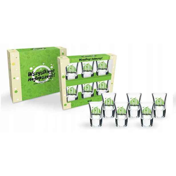 2x sada 6 sklenic 35 ml Green 60