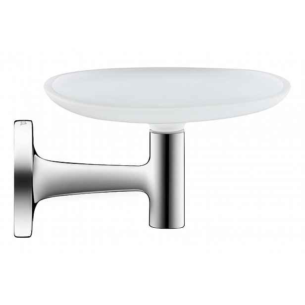 Duravit Starck T - Mýdlenka s držákem, chrom/mléčné sklo 0099331000