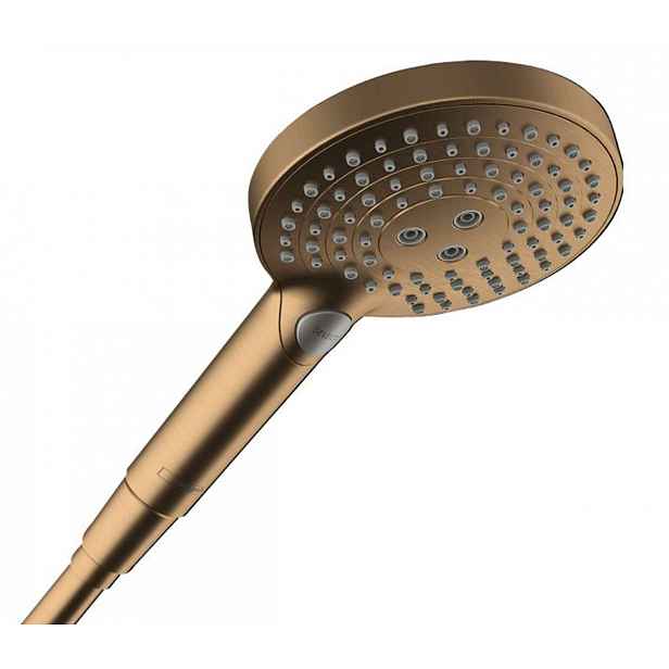 Hansgrohe Raindance Select S - Sprchová hlavice, 3 proudy, EcoSmart+, kartáčovaný bronz 26516140