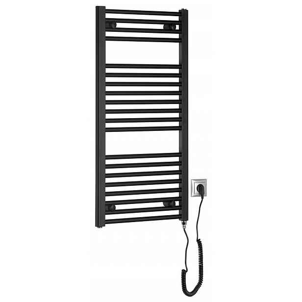 Aqualine - Topné těleso 45x96 cm, 300 W, matná černá ILE94TB