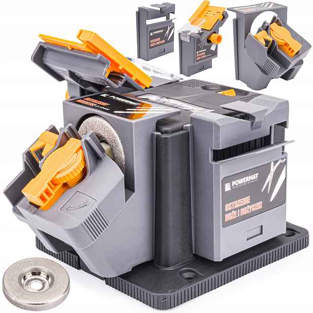 Brousek Elektrický Brousek 170W 3V1 Pro Nože, Sekáče, Vrtáky A Čepele