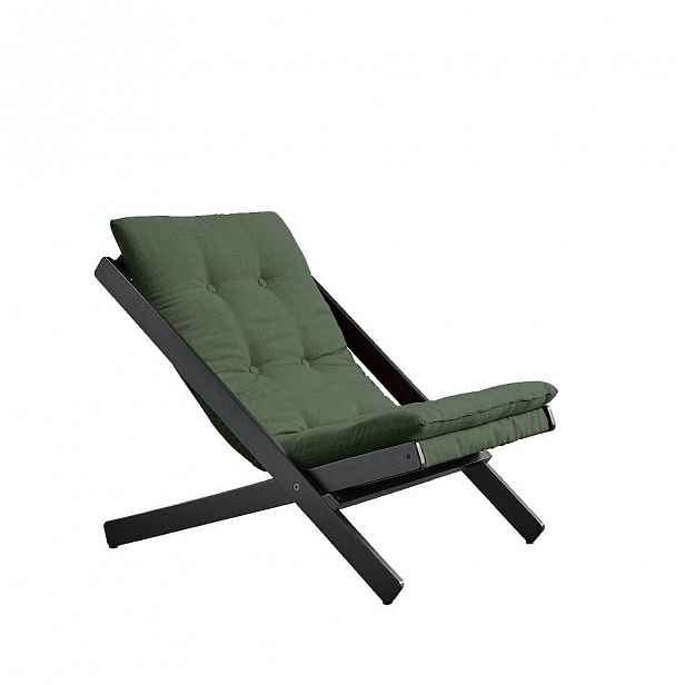 Skládací křeslo Karup Design Boogie Black/Olive Green