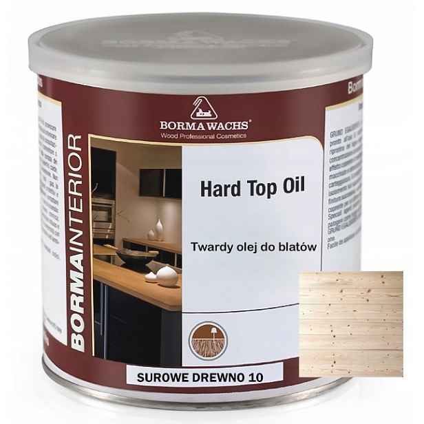 Tvrdý Olej Na Dřevěné Desky Borma Wachs Hard Top Oil Surové Dřevo 750 ML