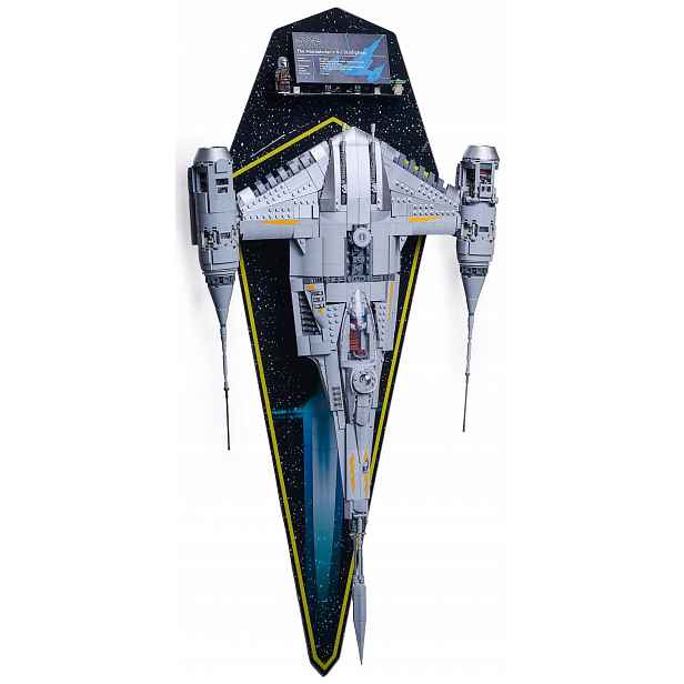 Věšák na zeď Blacked Brick pro Lego 75442 Star Wars Stíhačka N-1