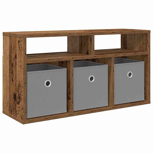 vidaXL Nízký skříň se zásuvkou Staré dřevo 72 x 22,5 x 38 cm