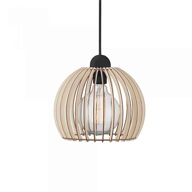 Závěsná lampa dřevěná béžová Chino E27 Stmívatelná Regulace Nordlux 23 cm