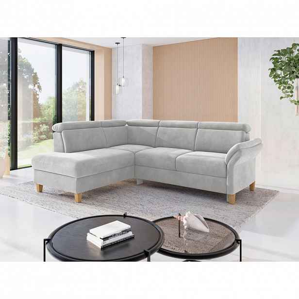 Sit & More ROHOVÁ SEDAČKA, textil, barvy stříbra
